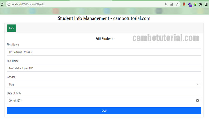 crud paging laravel 9 for beginner edit form