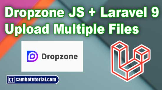 Drag Drop File Upload with Dropzone.js in Laravel 8, Laravel 9
