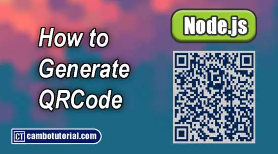 How to Generate QR Code in Node.js Example