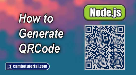 How to Generate QR Code in Node.js Example