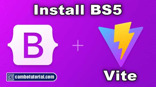 Laravel 9 Install Bootstrap 5 via Vite