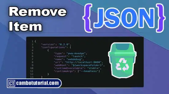 Remove Specific JSON Object from JSON Array