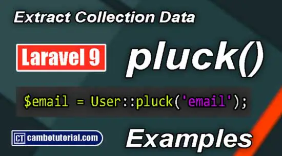 Laravel Pluck() - Collection Method to Extract Values