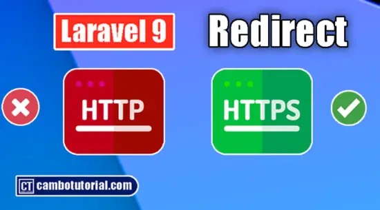 How to Redirect HTTP to HTTPs in Laravel