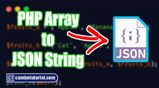 Convert PHP Array to Object JSON String