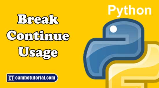 python break continue