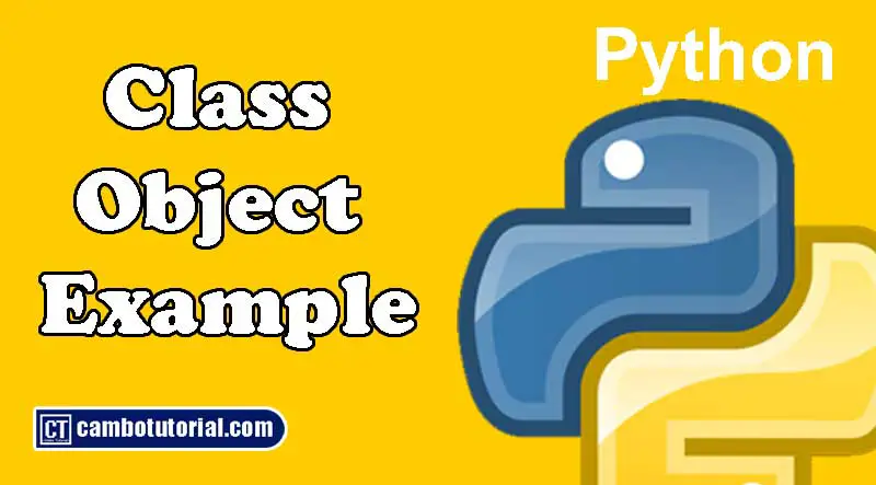 Python Classes and Objects Example